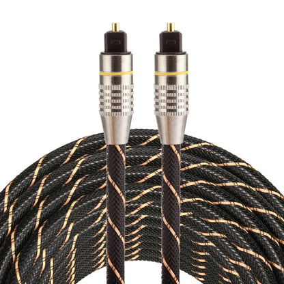 10m OD6.0mm Gold Plated Metal Head Woven Net Line Toslink Male to Male Digital Optical Audio Cable - Audio Optical Cables by buy2fix | Online Shopping UK | buy2fix