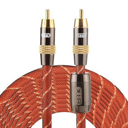 EMK TZ/A 8m OD8.0mm Gold Plated Metal Head RCA to RCA Plug Digital Coaxial Interconnect Cable Audio / Video RCA Cable - RCA Cable by EMK | Online Shopping UK | buy2fix