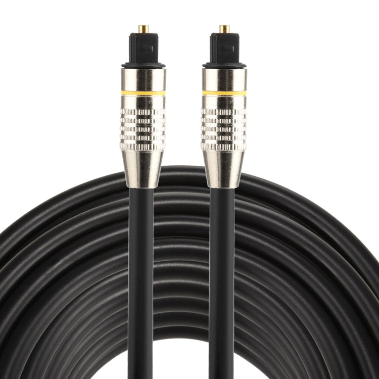 15m OD6.0mm Nickel Plated Metal Head Toslink Male to Male Digital Optical Audio Cable - Audio Optical Cables by buy2fix | Online Shopping UK | buy2fix