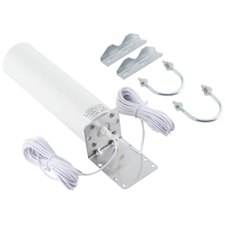 4G LTE WiFi 12DBi Omni External Barrel Antenna with CRC9 Male(White) - SMA/RP-SMA Antenna by buy2fix | Online Shopping UK | buy2fix