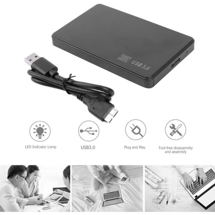 2.5 inch USB 3.0 External Hard Drive Disk Case - HDD Enclosure by buy2fix | Online Shopping UK | buy2fix