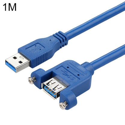 USB 3.0 Male to Female Extension Cable with Screw Nut, Cable Length: 1m - USB 3.0 by buy2fix | Online Shopping UK | buy2fix