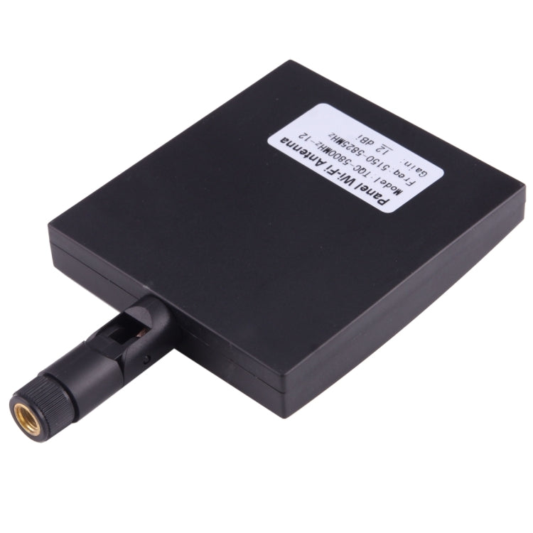 12dBi SMA Male Connector 5.8GHz Panel WiFi Antenna(Black) - SMA/RP-SMA Antenna by buy2fix | Online Shopping UK | buy2fix