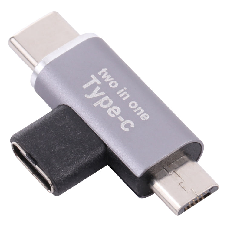 USB-C / Type-C Female to USB-C / Type-C Male + Micro USB Male Converter - Computer & Networking by buy2fix | Online Shopping UK | buy2fix