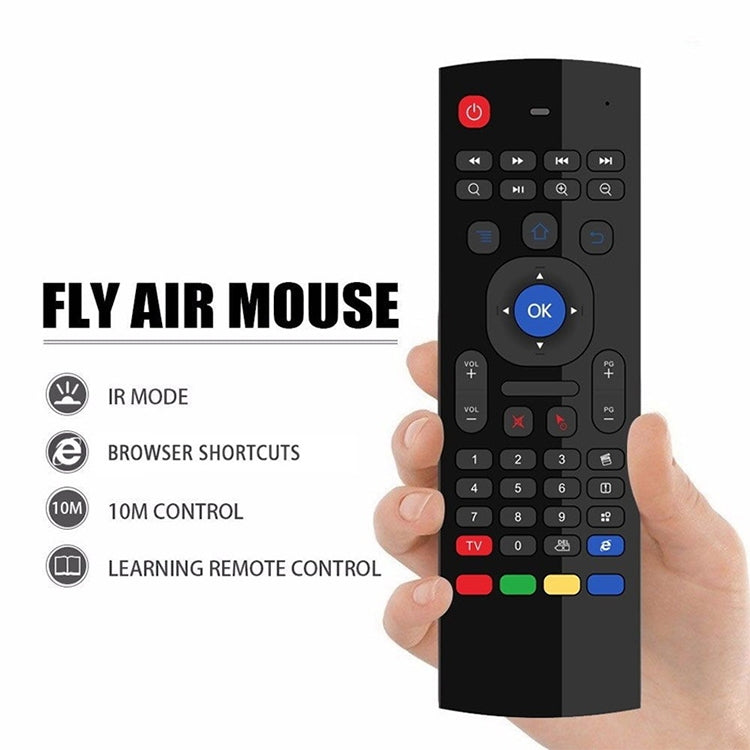 MX3 Voice Version 2.4GHz Fly Air Mouse Wireless Keyboard Remote Control with Gyroscope - MINI PC Accessories & Gadgets by buy2fix | Online Shopping UK | buy2fix