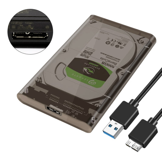 SATA3 to USB Mobile Hard Disk Box Hard Drive Enclosure(Dark Brown) - HDD Enclosure by buy2fix | Online Shopping UK | buy2fix