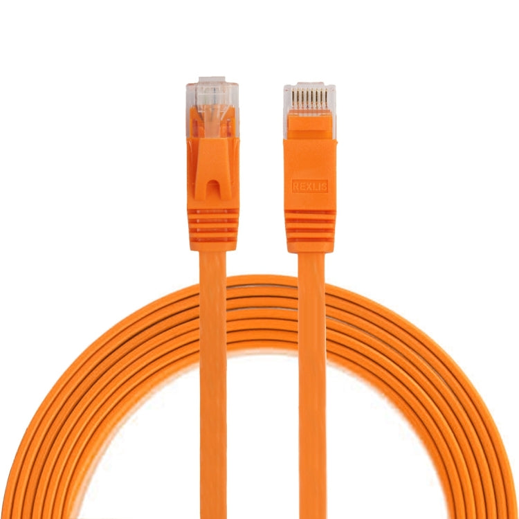 2m CAT6 Ultra-thin Flat Ethernet Network LAN Cable, Patch Lead RJ45 (Orange) - Lan Cable and Tools by buy2fix | Online Shopping UK | buy2fix