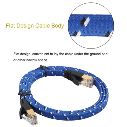 3m Gold Plated CAT-7 10 Gigabit Ethernet Ultra Flat Patch Cable for Modem Router LAN Network, Built with Shielded RJ45 Connector - Lan Cable and Tools by buy2fix | Online Shopping UK | buy2fix