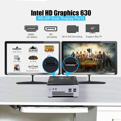 HYSTOU M5 Windows 7/8/10 / WES7/10/Linux System Mini PC, Intel Core i7-1065G7 Quad Core 8 Threads up to 3.9GHz, 32GB RAM+1TB SSD+1TB HDD, AU Plug - Windows Mini PCs by buy2fix | Online Shopping UK | buy2fix