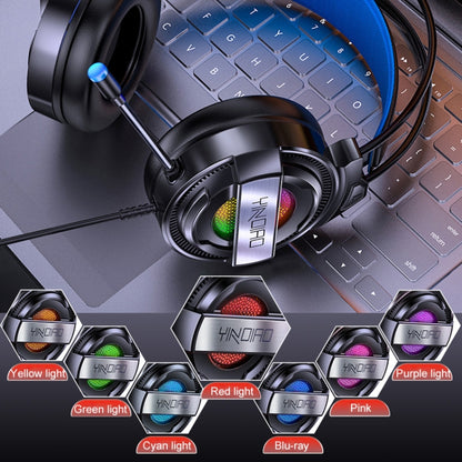 YINDIAO Q3 USB Wired E-sports Gaming Headset with Mic & RGB Light, Cable Length: 1.67m (Black) - Multimedia Headset by YINDIAO | Online Shopping UK | buy2fix