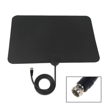 AN-1002 5dBi/25dBi Indoor HDTV Antenna with Sucker, VHF170-230/UHF470-862MHz(Black) - Consumer Electronics by buy2fix | Online Shopping UK | buy2fix