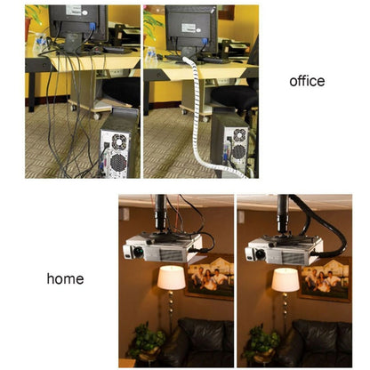 15m PE Spiral Pipes Wire Winding Organizer Tidy Tube, Nominal Diameter: 6mm(White) - Cable Ties & Organizers by buy2fix | Online Shopping UK | buy2fix