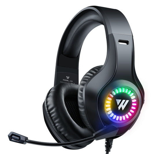 Wintory M3 USB + 3.5mm 4 Pin Adjustable RGB Light Gaming Headset with Mic (Black) - Multimedia Headset by Wintory | Online Shopping UK | buy2fix