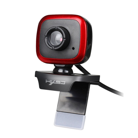 HXSJ A849 480P Adjustable 360 Degree HD Video Webcam PC Camera with Microphone(Black Red) - HD Camera by HXSJ | Online Shopping UK | buy2fix