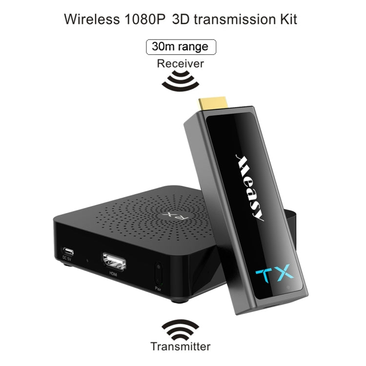 Measy W2H Mini2 60GHz Full HD 1080P Wireless 3D Transmission Kit, Transmission Distance: 30m, UK Plug - Consumer Electronics by Measy | Online Shopping UK | buy2fix