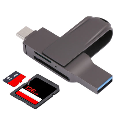 2 In 1 Multifunction USB-C / Type-C to USB 3.0 Card Reader -  by buy2fix | Online Shopping UK | buy2fix