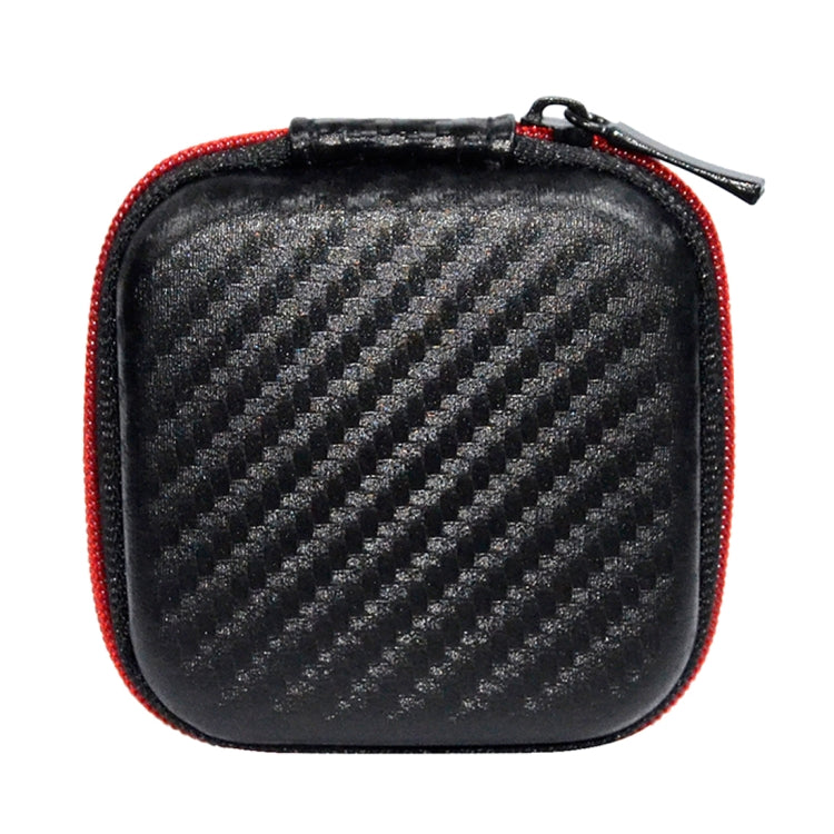 KZ Data Wire Charger Earphone Portable Carbon Fibre Texture Receiving Case(Black) - Other Case by KZ | Online Shopping UK | buy2fix