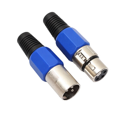 10 Pairs Metal Female Male XLR 3 Pin Jack Socket Plug Audio Connector - Consumer Electronics by buy2fix | Online Shopping UK | buy2fix