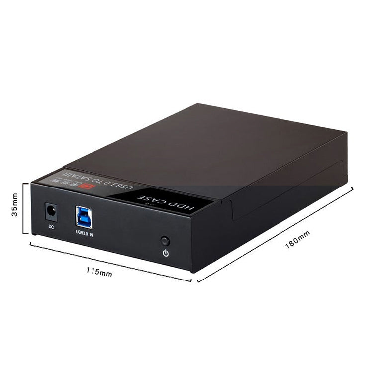 RSH-319 SATA 2.5 / 3.5 inch USB 3.0 Interface Horizontal Type HDD Enclosure, The Maximum Support Capacity: 8TB - HDD Enclosure by buy2fix | Online Shopping UK | buy2fix