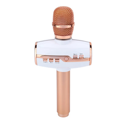 H9 High Sound Quality Handheld KTV Karaoke Recording Colorful RGB Neon Lights Bluetooth Wireless Condenser Microphone, For Notebook, PC, Speaker, Headphone, iPad, iPhone, Galaxy, Huawei, Xiaomi, LG, HTC and Other Smart Phones(Rose Gold) - Consumer Electronics by buy2fix | Online Shopping UK | buy2fix