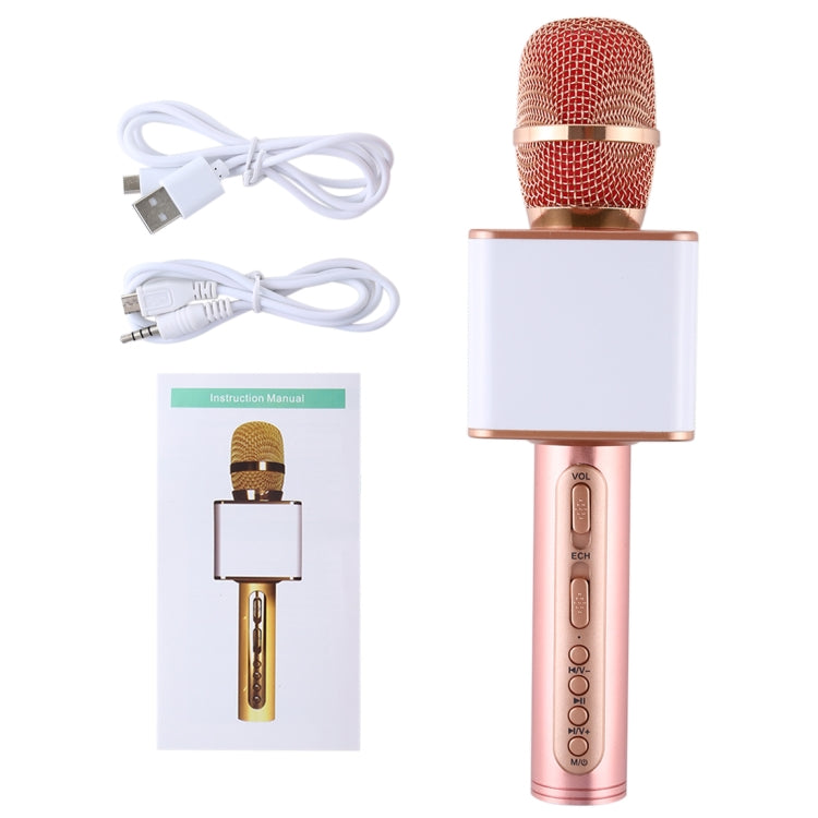 SDRD SD-08 Double Speakers High Sound Quality Handheld KTV Karaoke Recording Bluetooth Wireless Condenser Microphone(Rose Gold) - Consumer Electronics by buy2fix | Online Shopping UK | buy2fix