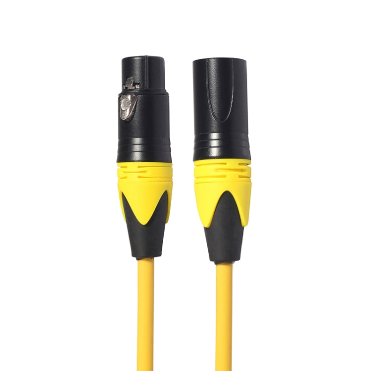 XRL Male to Female Microphone Mixer Audio Cable, Length: 1m (Yellow) - Consumer Electronics by buy2fix | Online Shopping UK | buy2fix