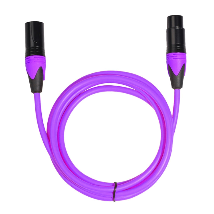 XRL Male to Female Microphone Mixer Audio Cable, Length: 5m (Purple) - Consumer Electronics by buy2fix | Online Shopping UK | buy2fix