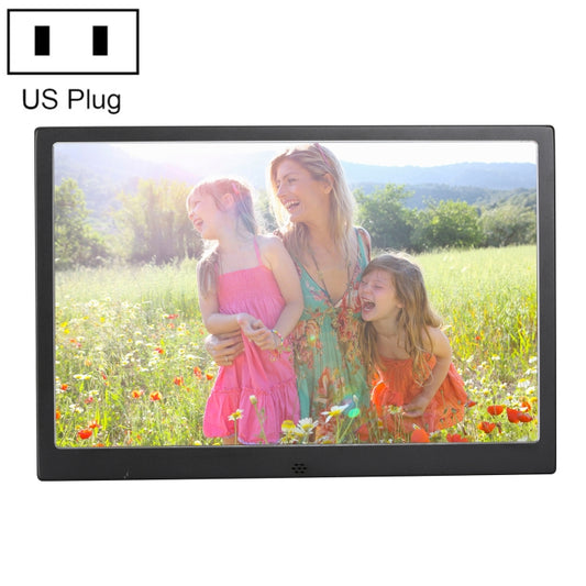 HSD1504 15.4 inch LED 1280x800 High Resolution Display Digital Photo Frame with Holder and Remote Control, Support SD / MMC / MS Card / USB Port, US Plug(Black) - Consumer Electronics by buy2fix | Online Shopping UK | buy2fix