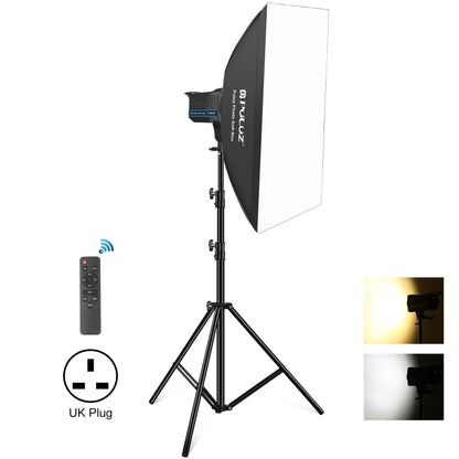 PULUZ 150W 3200K-5600K Photo Studio Strobe Flash Light Kit with Softbox Reflector & Tripod(UK Plug) - Shoe Mount Flashes by PULUZ | Online Shopping UK | buy2fix