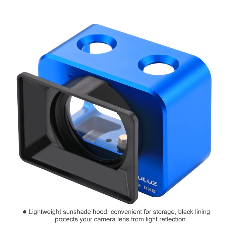 PULUZ for Sony RX0 Aluminum Alloy Protective Cage + 37mm UV Filter Lens + Lens Sunshade with Screws and Screwdrivers(Blue) - Metal Cases by PULUZ | Online Shopping UK | buy2fix