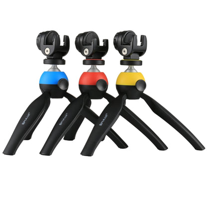 PULUZ Pocket Mini Tripod Mount with 360 Degree Ball Head & Phone Clamp for Smartphones(Blue) - Camera Accessories by PULUZ | Online Shopping UK | buy2fix