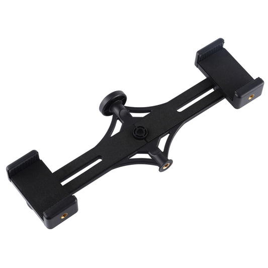 PULUZ Live Broadcast Dual Phone Brackets Horizontal Holder for iPhone, Galaxy, Huawei, Xiaomi, Sony and Other Smart Phones(Black) - Stand by PULUZ | Online Shopping UK | buy2fix