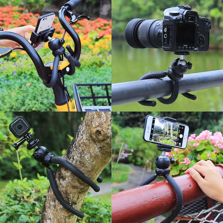 PULUZ Mini Octopus Flexible Tripod Holder with Ball Head for SLR Cameras, GoPro, Cellphone, Size: 25cmx4.5cm - DJI & GoPro Accessories by PULUZ | Online Shopping UK | buy2fix