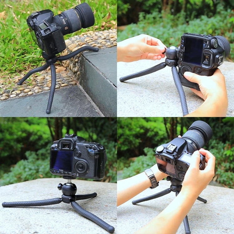 PULUZ Mini Octopus Flexible Tripod Holder with Ball Head for SLR Cameras, GoPro, Cellphone, Size: 25cmx4.5cm - DJI & GoPro Accessories by PULUZ | Online Shopping UK | buy2fix