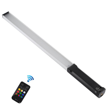 PULUZ RGB Colorful Photo LED Stick Adjustable Color Temperature Handheld LED Fill Light with Remote Control(Black) -  by PULUZ | Online Shopping UK | buy2fix