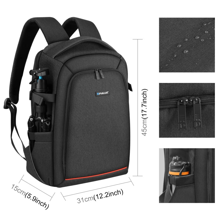 PULUZ Outdoor Portable Waterproof Scratch-proof Dual Shoulders Backpack Handheld PTZ Stabilizer Camera Bag with Rain Cover for Digital Camera, DJI Ronin-SC / Ronin-S (Black) - Backpack by PULUZ | Online Shopping UK | buy2fix