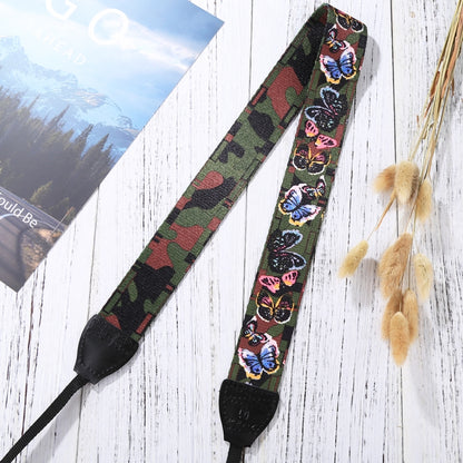 PULUZ Retro Ethnic Style Multi-color Series Butterflies Shoulder Neck Strap Camera Strap for SLR / DSLR Cameras - Camera Accessories by PULUZ | Online Shopping UK | buy2fix