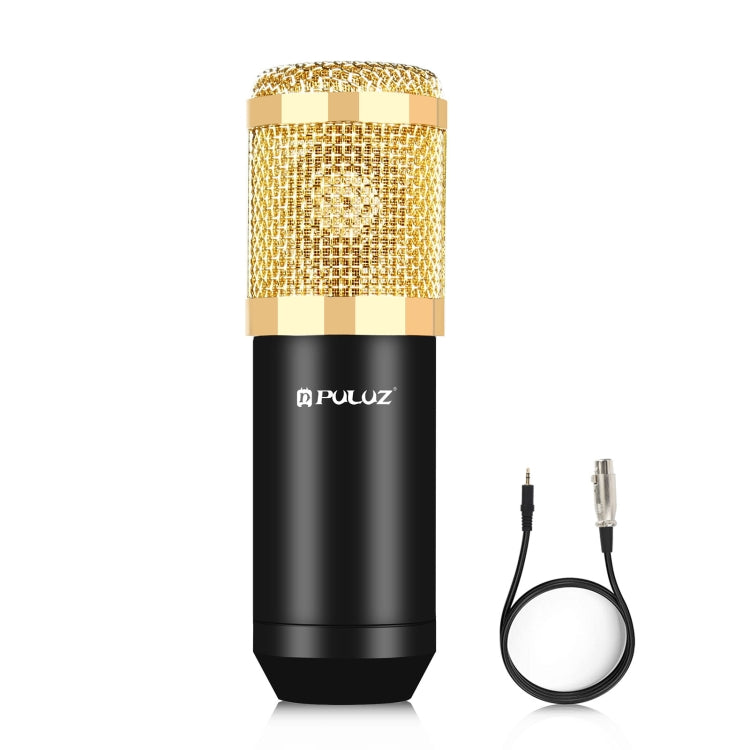 PULUZ Condenser Microphone Studio Broadcast Professional Singing Microphone (Gold) - Consumer Electronics by PULUZ | Online Shopping UK | buy2fix