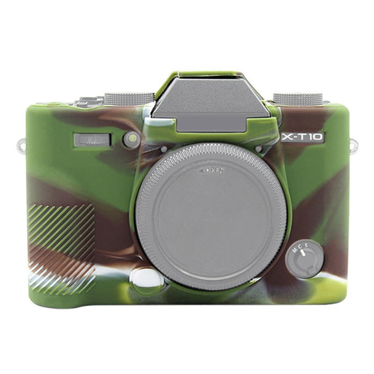 PULUZ Soft Silicone Protective Case for FUJIFILM X-T20(Camouflage) - Camera Accessories by PULUZ | Online Shopping UK | buy2fix