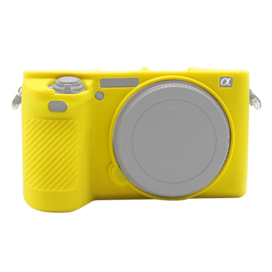 PULUZ Soft Silicone Protective Case for Sony ILCE-6500(Yellow) - Protective Case by PULUZ | Online Shopping UK | buy2fix