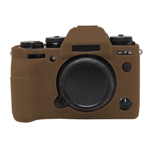 PULUZ Soft Silicone Protective Case for FUJIFILM XT3(Coffee) - Protective Case by PULUZ | Online Shopping UK | buy2fix