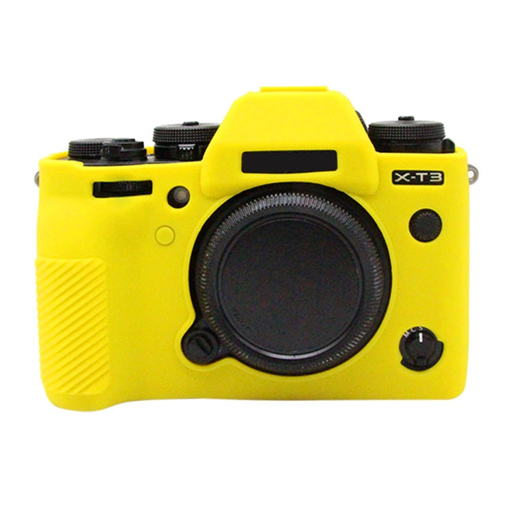 PULUZ Soft Silicone Protective Case for FUJIFILM XT3(Yellow) - Protective Case by PULUZ | Online Shopping UK | buy2fix