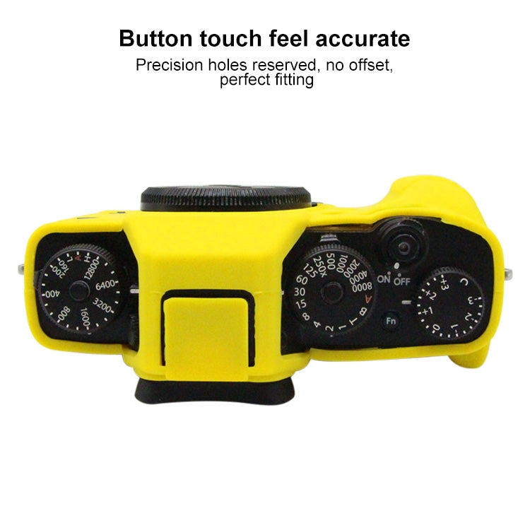 PULUZ Soft Silicone Protective Case for FUJIFILM XT3(Yellow) - Protective Case by PULUZ | Online Shopping UK | buy2fix