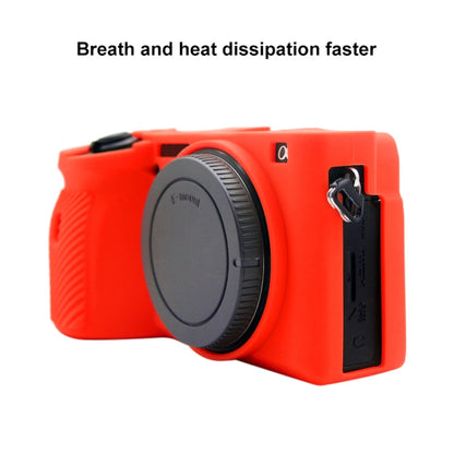 PULUZ Soft Silicone Protective Case for Sony A6600 / ILCE-6600 (Red) - Camera Accessories by buy2fix | Online Shopping UK | buy2fix