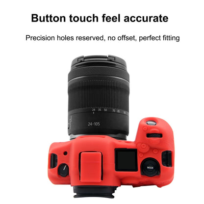 PULUZ Soft Silicone Protective Case for Canon EOS R5(Red) - Protective Case by PULUZ | Online Shopping UK | buy2fix