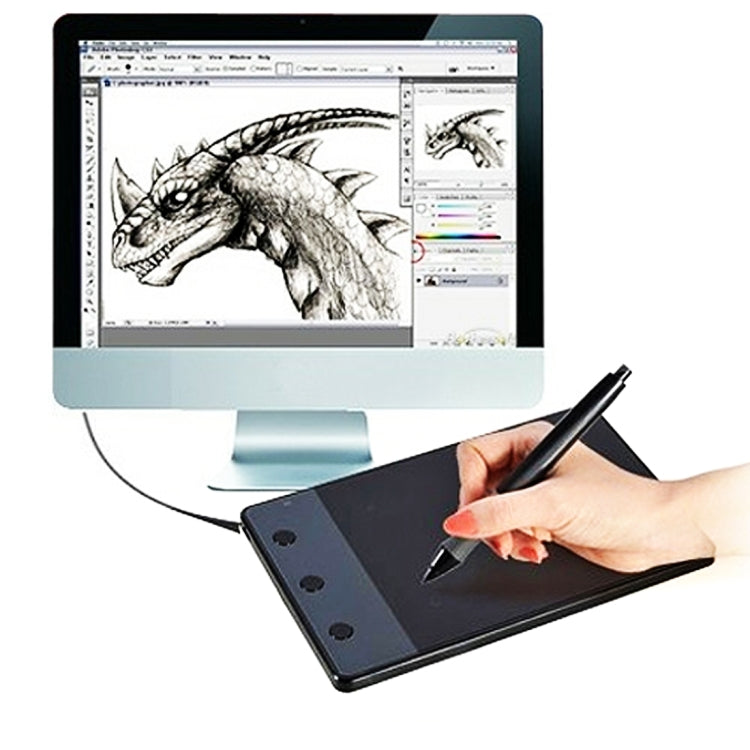 HUION H420 Computer input Device 4.17 x 2.34 inch 4000LPI Drawing Tablet Drawing Board with Pen -  by HUION | Online Shopping UK | buy2fix