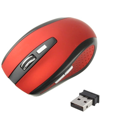 2.4 GHz 800~1600 DPI Wireless 6D Optical Mouse with USB Mini Receiver, Plug and Play, Working Distance up to 10 Meters (Red) - Computer & Networking by buy2fix | Online Shopping UK | buy2fix