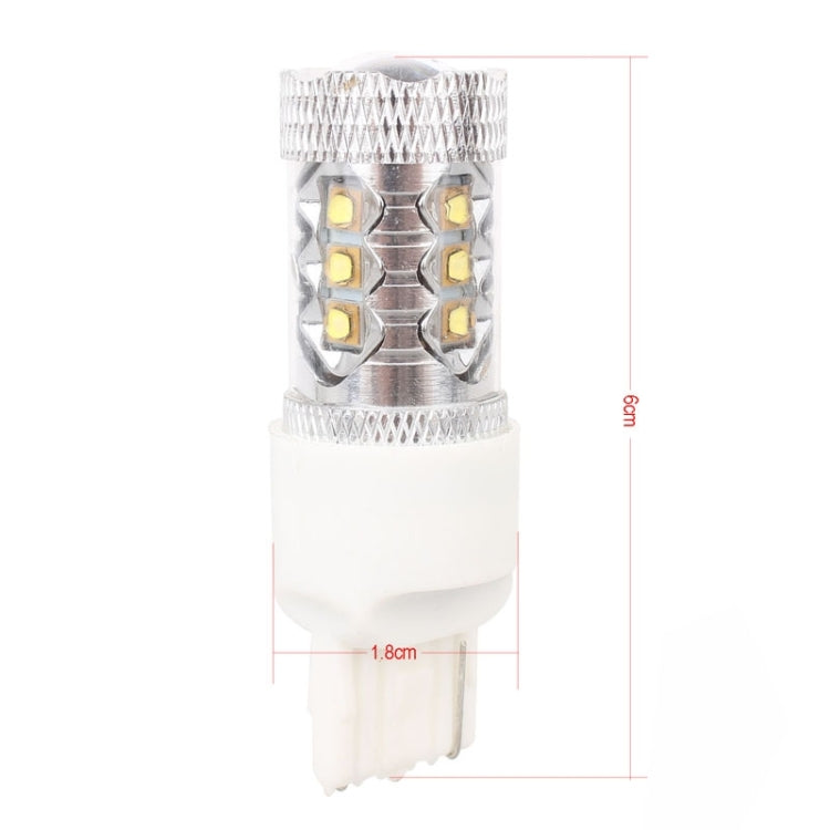 T20/7440 Single Wire 80W 800LM 6500K White Light 16-3535-LEDs Car Foglight, Constant Current , DC12-24V - In Car by buy2fix | Online Shopping UK | buy2fix