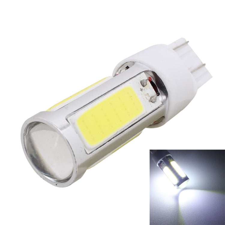 2PCS T20 Dual Wires 1250LM 20W + 5W 5 x COB LED White Light Brake Light Daytime Running Light Bulb, DC 12V - In Car by buy2fix | Online Shopping UK | buy2fix