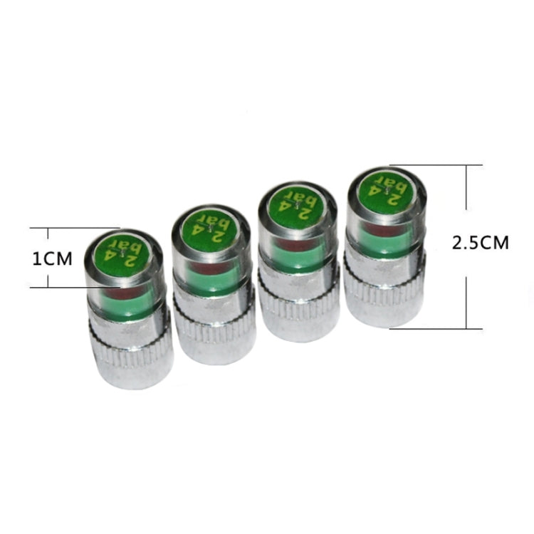 4 PCS 2.4 Bar Tire Pressure Detection Screw Cap - In Car by buy2fix | Online Shopping UK | buy2fix